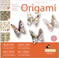 Fridolin set carta origami arte 15x15 cm 20 fogli Maria Sibylla Merian