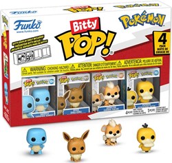 Funko Pokémon Squirtle Bitty Pop - Set da 4 mini figure da collezione