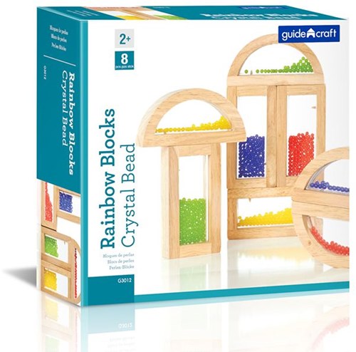 Guidecraft blocchi arcobaleno perline giocattolo - mattoncini colorati