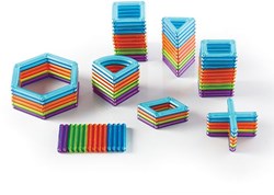 Guidecraft gioco di costruzione magnetico PowerClix frames 74 pezzi multicolore