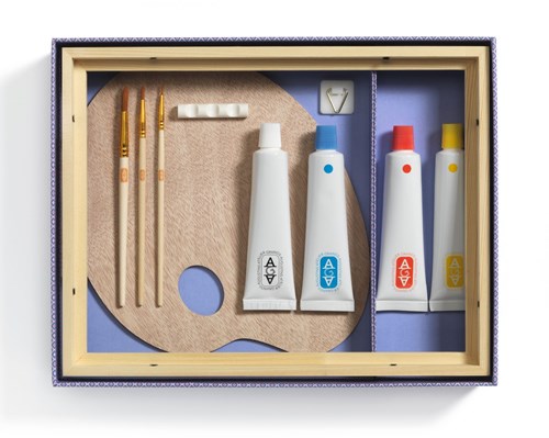 Djeco set atelier pittura miscelazione colori - giocattolo creativo per bambini-2