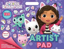 Totum Gabby's Dollhouse libro attività - Artist Pad album da colorare adesivi