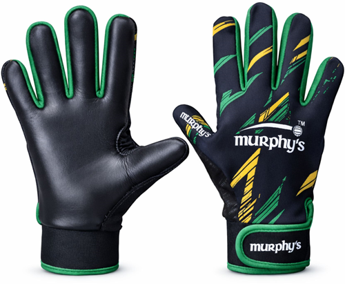 Murphy's guanti gaelic junior grip sport nero ambra verde taglia 4
