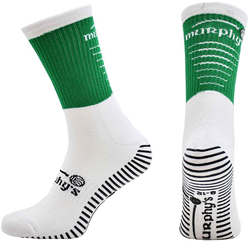Murphy's calze sportive Pro Mid Grip adulto - verde/bianco - antiscivolo
