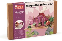 Graine Creative puzzle 3D in legno Triceratops giocattolo dinosauro