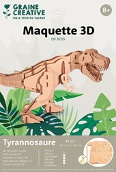Graine Creative set costruzione modello 3D legno dinosauro T-Rex
