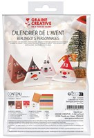 Graine Creative calendario dell'Avvento figure natalizie set fai-da-te - 24 scatole