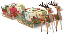 Graine Creative calendario dell’Avvento slitta 55 cm set creativo Natale