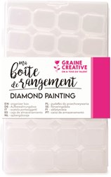 Graine Creative GC Doos voor Strassstenen of Diamond Painting 28 Vakken 11 x 17,5 x 2,8 cm