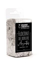 Graine Creative fiocchi di foglia argento - materiale creativo per resina e decorazione