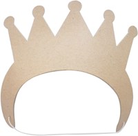Graine Creative corona principessa in cartone da decorare con elastico 17 cm