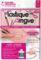 Graine Creative fogli termoretraibili A4 pastello 5 pezzi set creativo