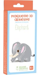 Graine Creative modello elefante 3D in legno - giocattolo educativo cartone