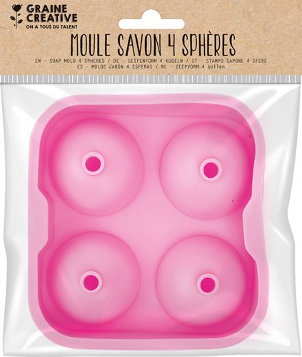 Graine Creative stampo in silicone sfere 45 mm per sapone ed epossidica
