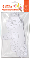 Graine Creative corone unicorno da decorare cartone 6 pezzi bambini