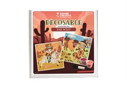 Graine Creative set pittura con la sabbia Far West 30x30 cm giocattolo creativo