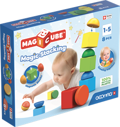 Geomag blocchi da costruzione magnetici Magicube riciclati 8 pezzi educativi