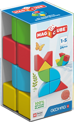 Geomag giocattolo magnetico Magicube Full Color blocchi riciclati 24 pezzi