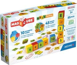 Clip riciclate Geomag Magicube Math Building 55 pezzi