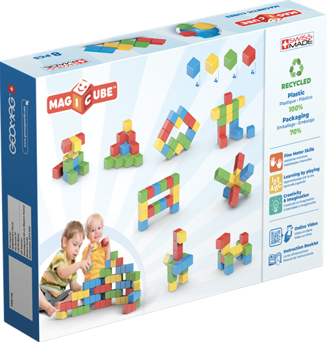Geomag giocattolo da costruzione magnetico Magicube Recycled Creative Set 8 pezzi-3