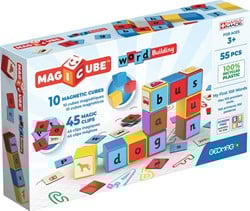 Geomag Geomag Magicube Word Building EU Recycled Clips 55 pz
