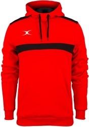 Gilbert hoodie abbigliamento sportivo Photon rosso nero medium rugby