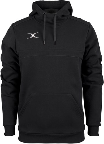 Gilbert Hoodie Top Photon donna nero abbigliamento sportivo rugby 10