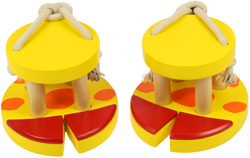 BigJigs trampoli di legno - Giocattolo giraffa per bambini