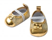 Heless ballerine per bambole oro glitter 30-34 cm scarpe bambola