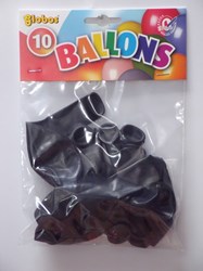10 palloncini neri Globos in sacchetto