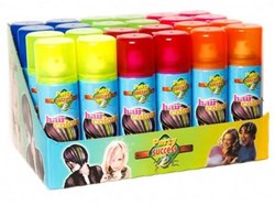 Haza spray capelli fluo giocattolo 125ml festa colorata