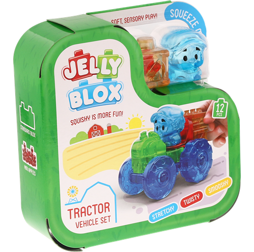 Goliath giocattoli - Jelly Blox trattore e contadino playset-2