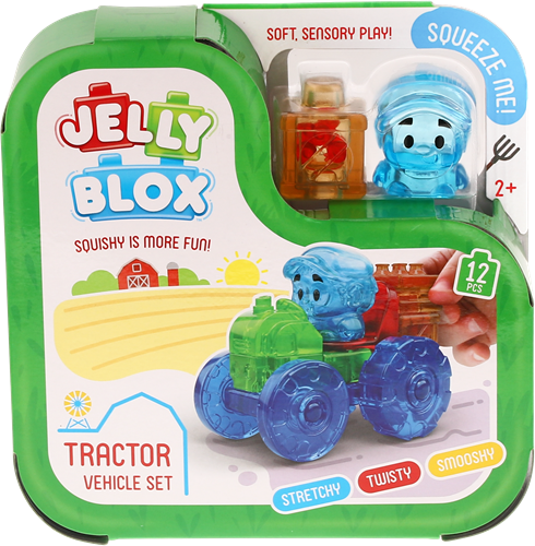 Goliath giocattoli - Jelly Blox trattore e contadino playset