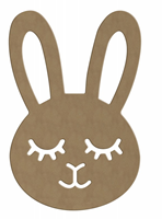 Gomille decorazione coniglio MDF 28 cm multicolore
