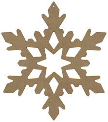 Gomille figura fiocco di neve MDF decorazione creativa 26 cm