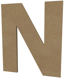Gomille lettera MDF N 20 cm - base creativa per hobby