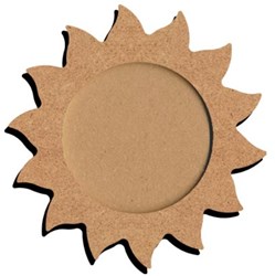 Gomille cornice sole MDF giocattolo creativo 16x13 cm decorazione