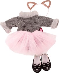 Götz abbigliamento per bambole set gatto 4 pezzi - bambola in piedi 45-50 cm outfit