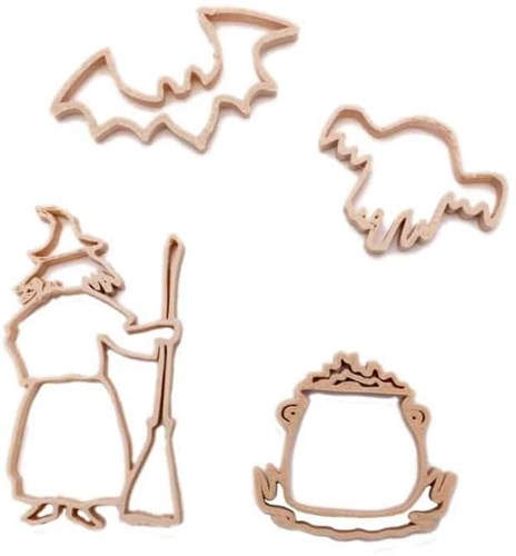 Grennn formine mostruose set giocattolo Halloween biodegradabile