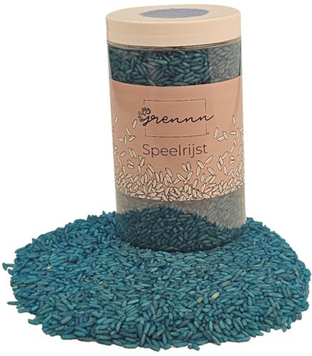 Grennn speelrijst blauw 500 gram