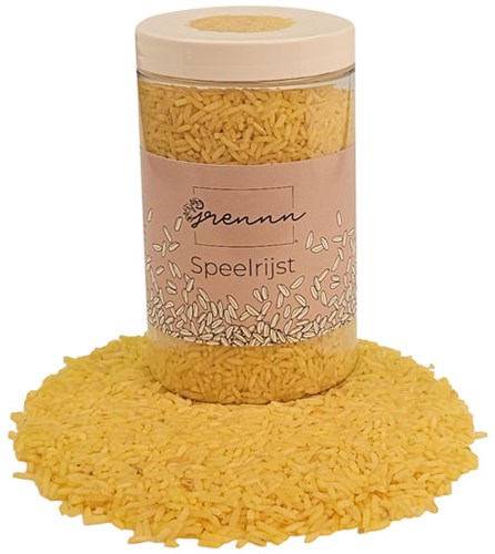 Grennn speelrijst geel 500 gram
