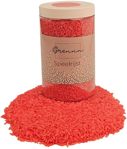 Grennn speelrijst rood 500 gram