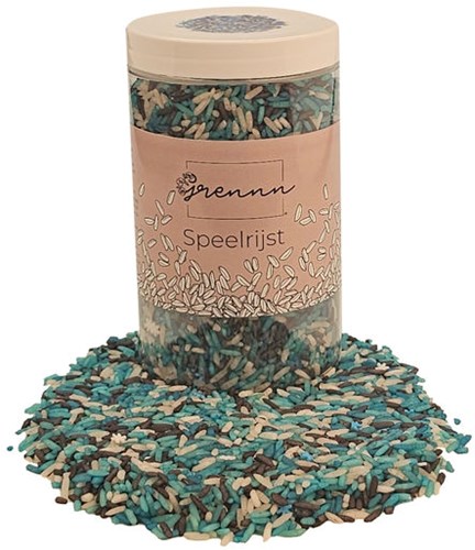Grennn speelrijst snow mix 500 gram