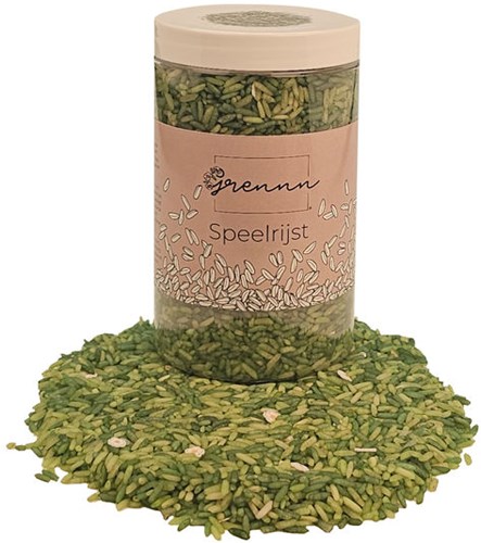 Grennn speelrijst white flower mix 500 gram