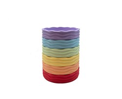 Grennn ciotole da gioco Wave set pastello per gioco creativo e ordinamento