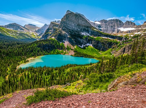 Castorland puzzle Grinnell Lake Glacier Parco Nazionale 3000 pezzi