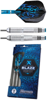 Harrows Blaze freccette in acciaio inox - steeltip darts 21g nero