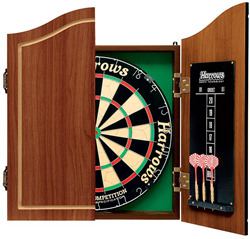 Harrows set completo bersaglio freccette - Pro's Choice con armadietto e accessori