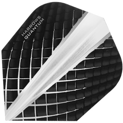 Harrows alette da freccette 100 micron Quantum set - Charcoal/White - extra resistenti