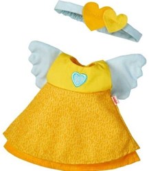 Haba set abbigliamento bambola angelo custode 30 cm - outfit cotone giallo